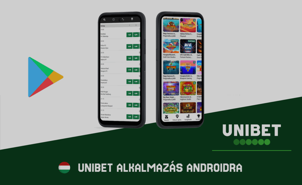 Unibet Android alkalmazás