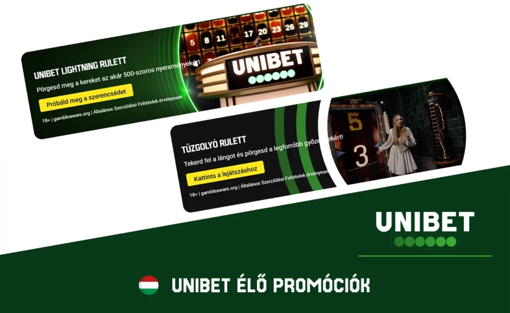 Unibet Élő Kaszinó Bónuszok